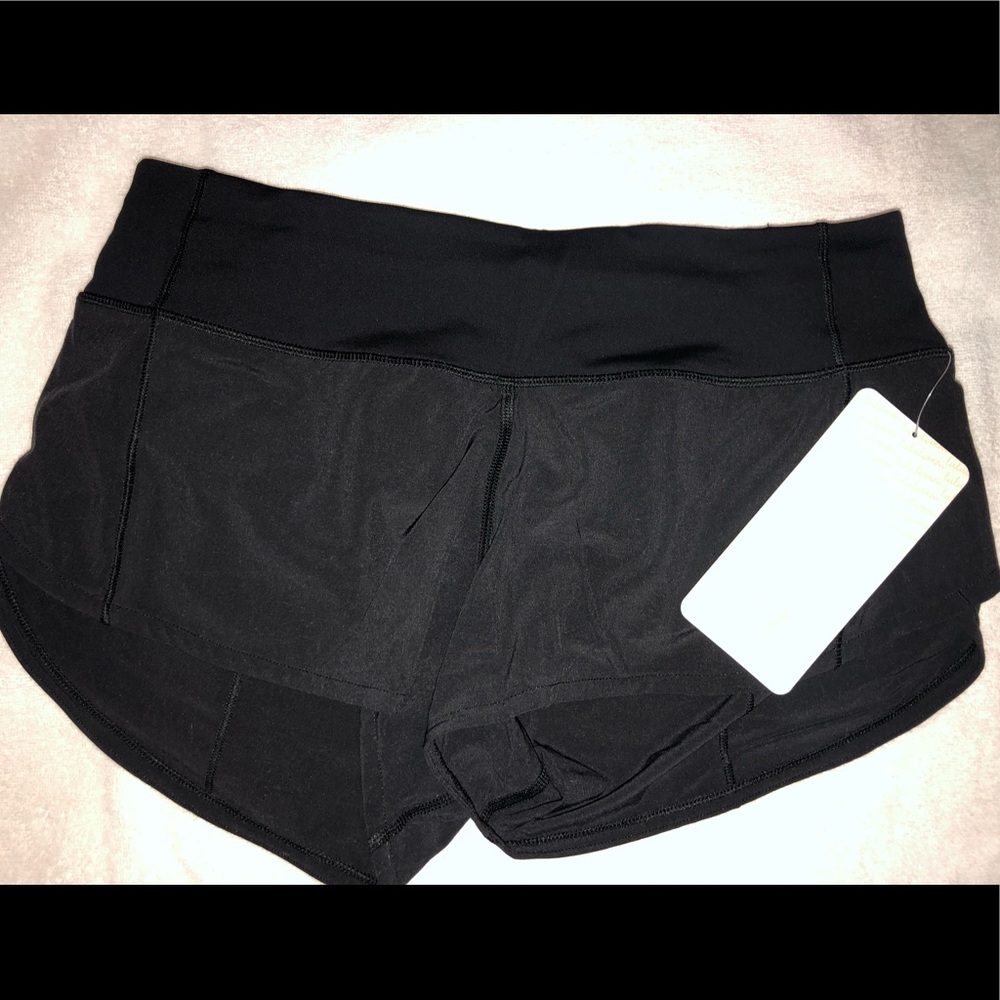 Lulu lemon black speed up shorts